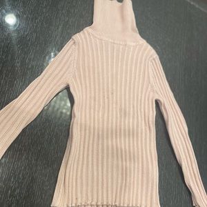 Prime mark Ribbed turtle high neck sweater slim ribbed jumper girl toddler